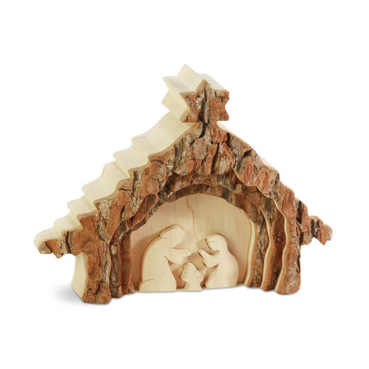 Thankgood Nativity Scene with Bark (Nativity Scene) for wholesale by Thankgoods GmbH