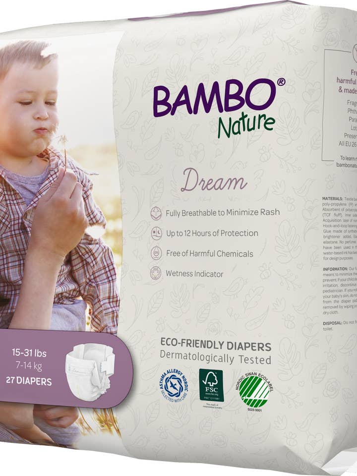 Bambo Nature USA - Wholesale Diaper (Cloth) - Baby - Bambo Nature Dream Baby Diapers Size 41