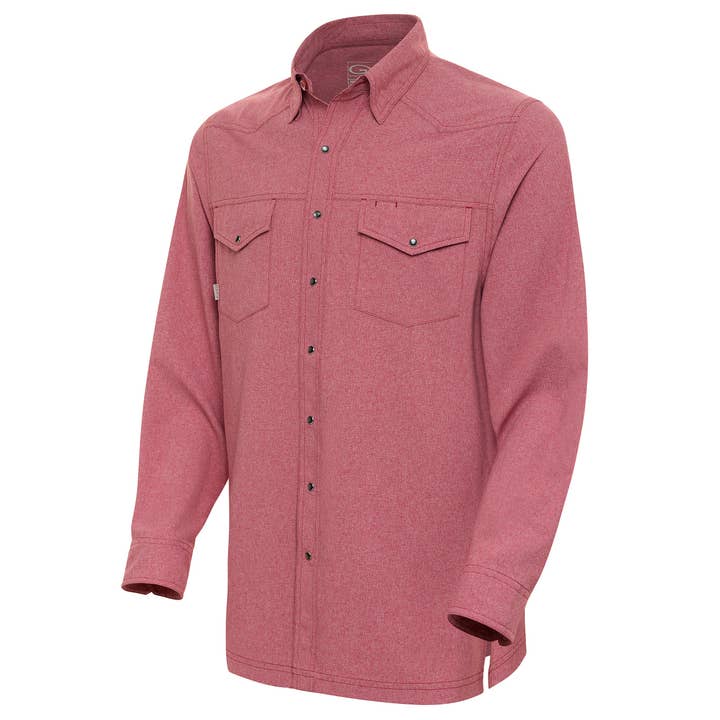 Crimson Pearl Snap Shirt | Long Sleeve for wholesale by GameGuard