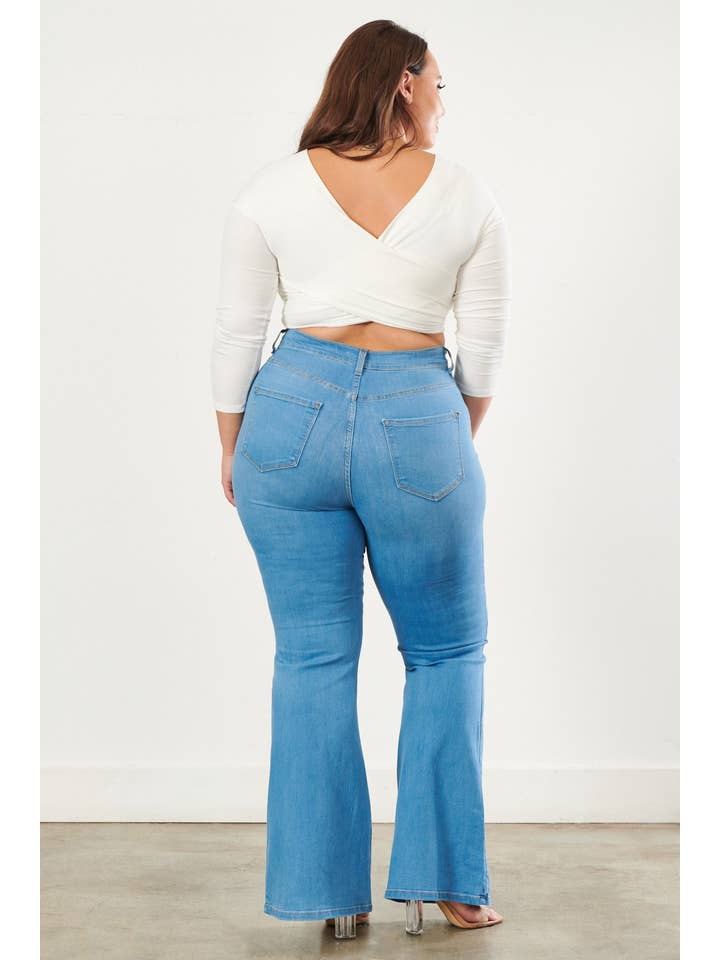 Vibrant M.i.U – wholesale Jeans – Women’s – Plus Tall Bell Flare Jeans9