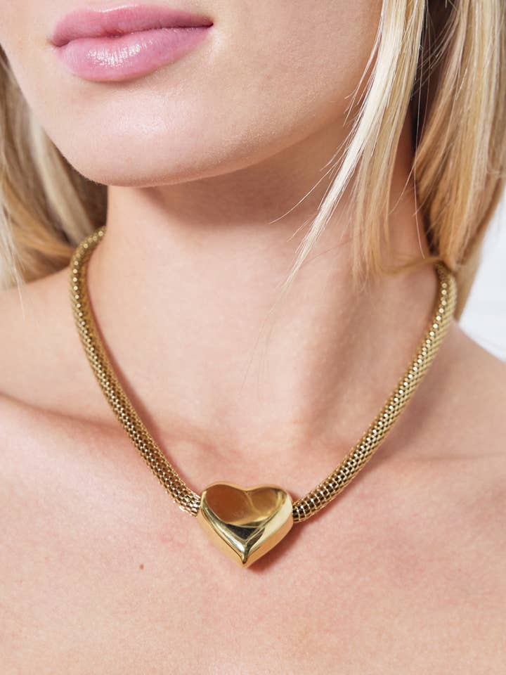 224AQ54 stainless steel necklace for wholesale by BYREN | ÉLINE L'ATELIER