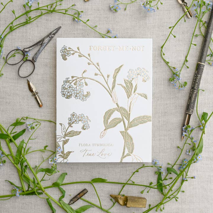 Forget-Me-Not | Language of Flowers Greeting Card for wholesale by Ciarra Claire