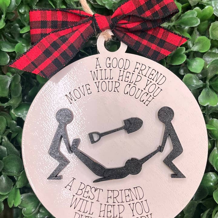 Three Busy Bees Creations - Wholesale Ornament - A Good Friend and A Best Friend Ornament0