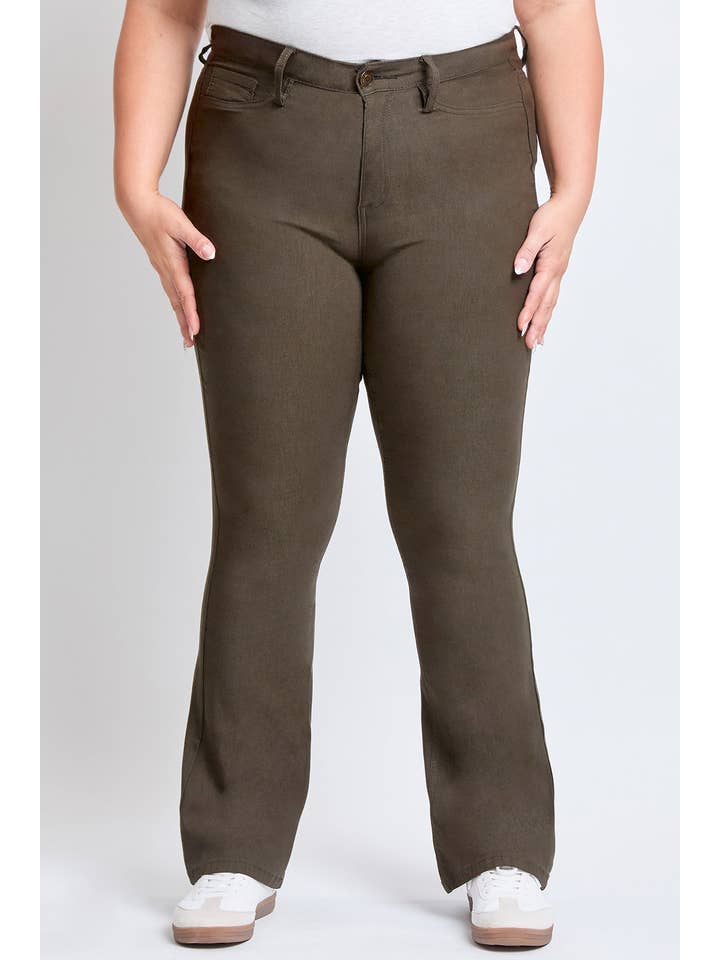 YMI - Wholesale Pants - Women's - Plus Size Hyperstretch Flare Pants-EP42931R6