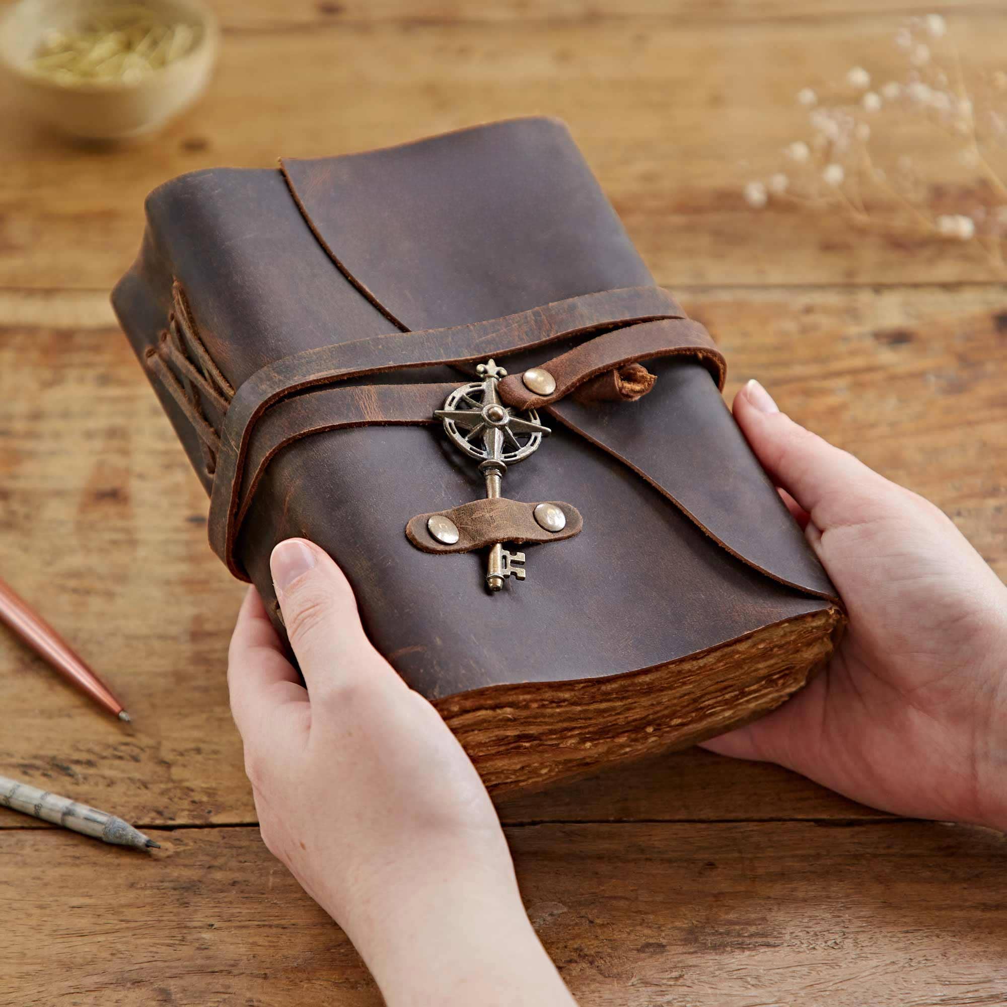 The Paper High Gift Company Limited - Wholesale Journal/Diary - Key Buffalo Leather Journal