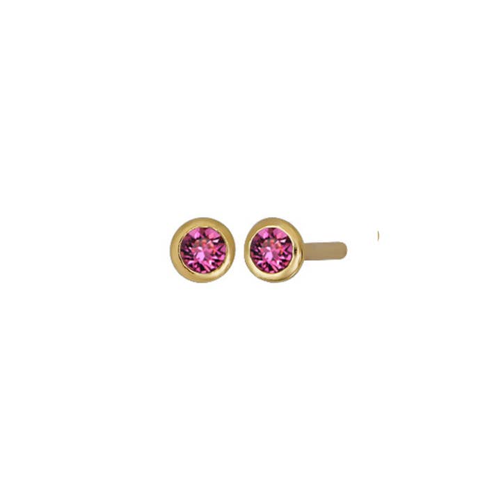 The Land of Salt - Wholesale Stud/Post Earrings - Birthstone Stud Earrings in Gold - Choose Stone15