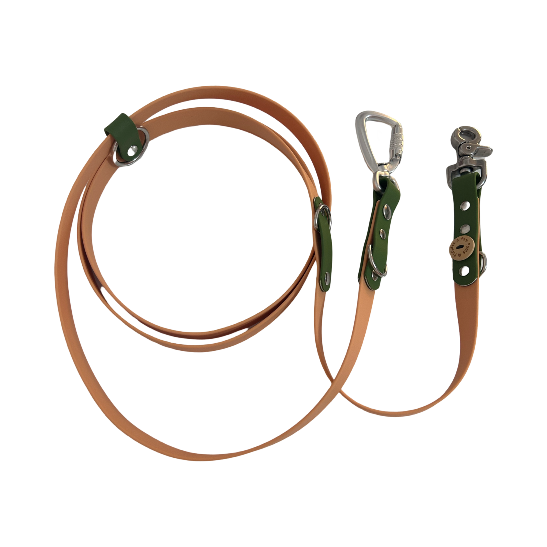 Puppies & Pom Poms - Wholesale Pet Leash - Dog - Hands Free Multi Dog Leash - Custom Colour - Vegan Leather / Waterproof Biothane - 2.5m6