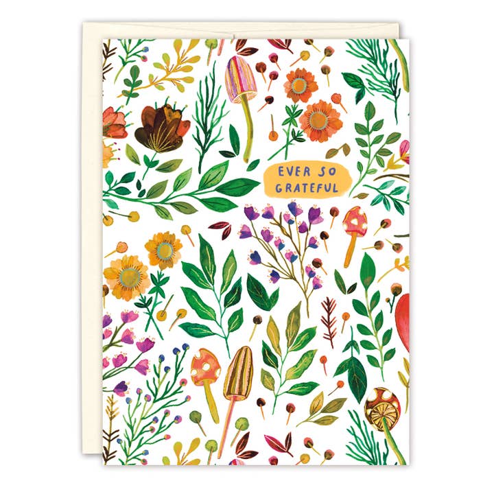 Biely & Shoaf - Wholesale Thank You Card - Mushrooms Ever So Grateful Thank You Card