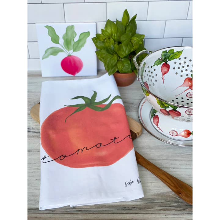 Bebe Blu Designs, LLC - Wholesale Tea Towel - Tomato Tea Towel, Cooks Gift, Gardeners Gift, Kitchen Staple7