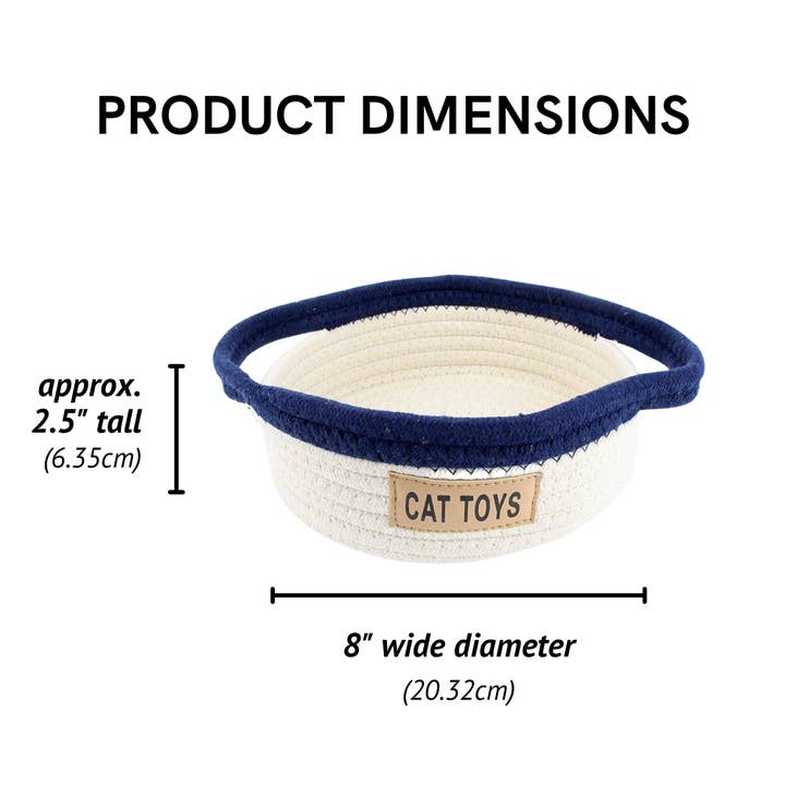 Midlee Designs - Wholesale Pet Toy - Cat - Midlee Cat Toy Rope Cotton Basket (Small)6
