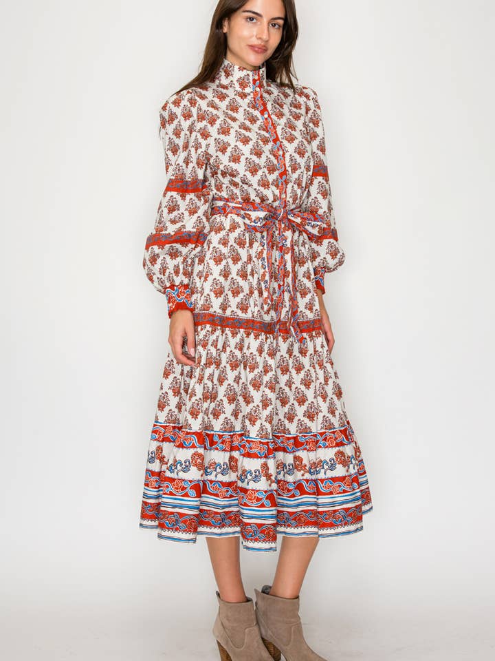 LoveWednesday - Wholesale Dress - Women's - Sahara Muse Midi Dress - LWD327712