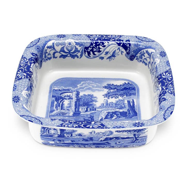 Spode Blue Italian Square Dish for wholesale by Portmeirion, Spode, Pimpernel, Nacthmann, Wrendale Designs