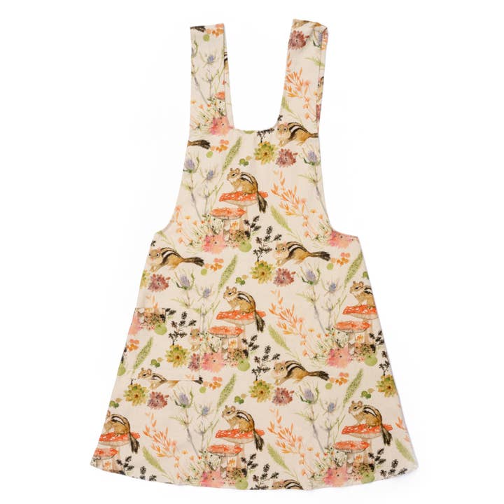 Pinafore Apron -Chipmunks for wholesale by BETSY OLMSTED