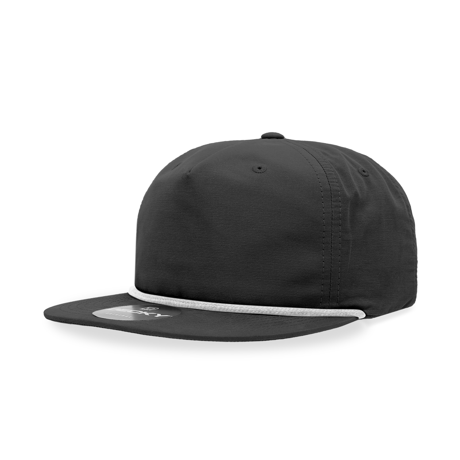 The Park Wholesale - Wholesale Flat Brim Cap - Unisex - Decky 6032 Classic Rope Cap, 5 Panel Flat Bill Hat, Snapback10