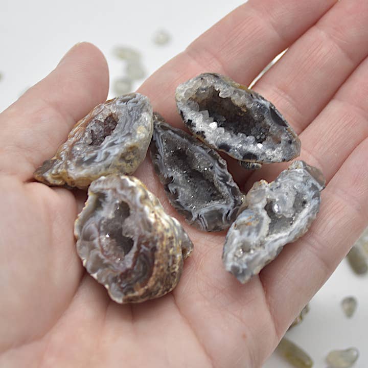 Calder Crystals - Wholesale Spiritual Stone/Crystal - Mini Druzy Agate Geode Crystal Geodes - 5 Count8