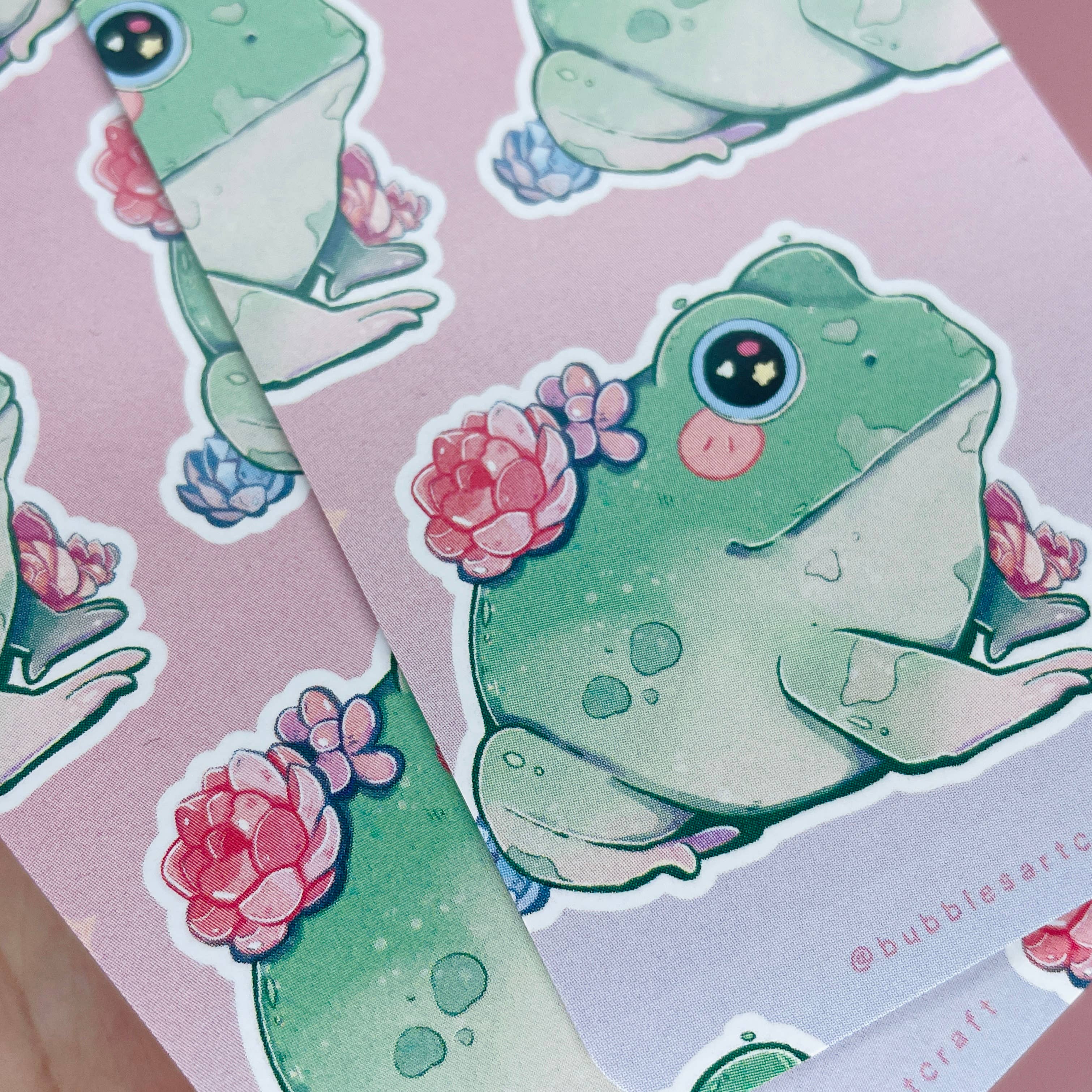 BubblesArtCraft - Vendita all'ingrosso Segnalibro - Segnalibro a forma di rana succulenta | kawaii | Segnalibro carino |7