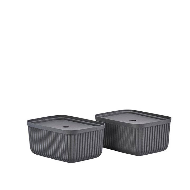 Zone Denmark - Storage box Pulp 32 x 23 cm 2 pcs Black for wholesale by Forma House