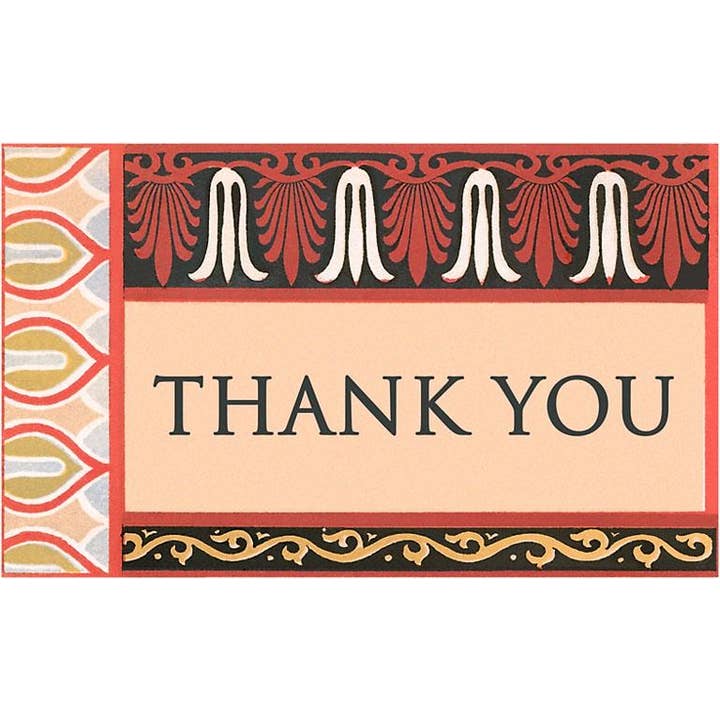 Postcard IO-267 Thank You, Design Motifs for wholesale by Found Image Press