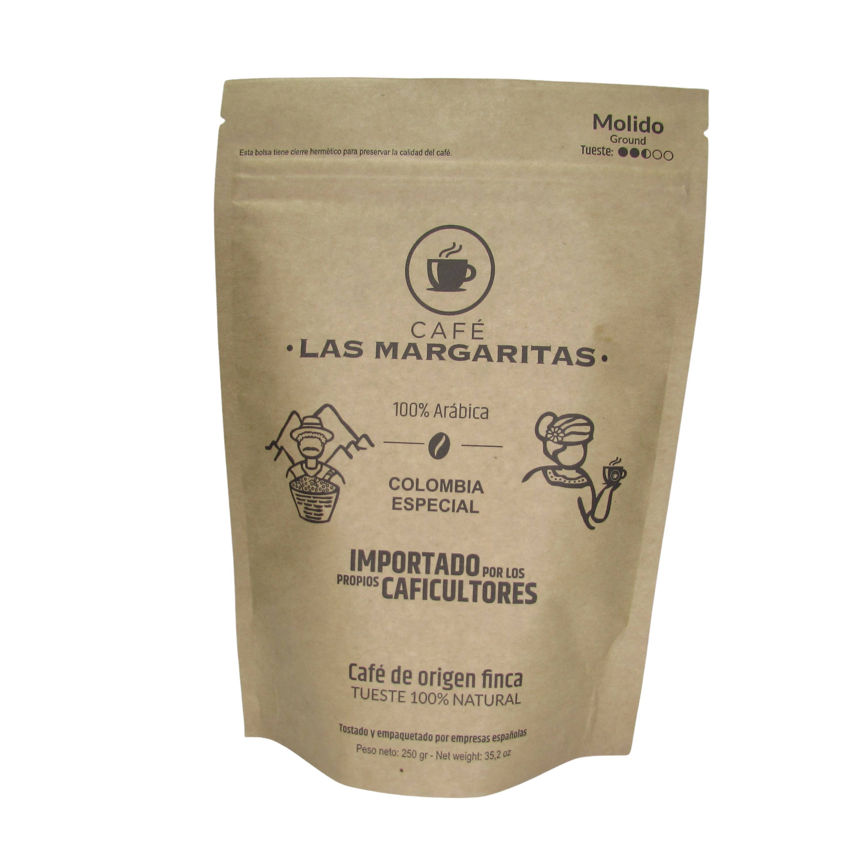Café Las Margaritas - Wholesale Coffee Beans - Pack 8x250gr coffee bean from Colombia arabica natural roast3