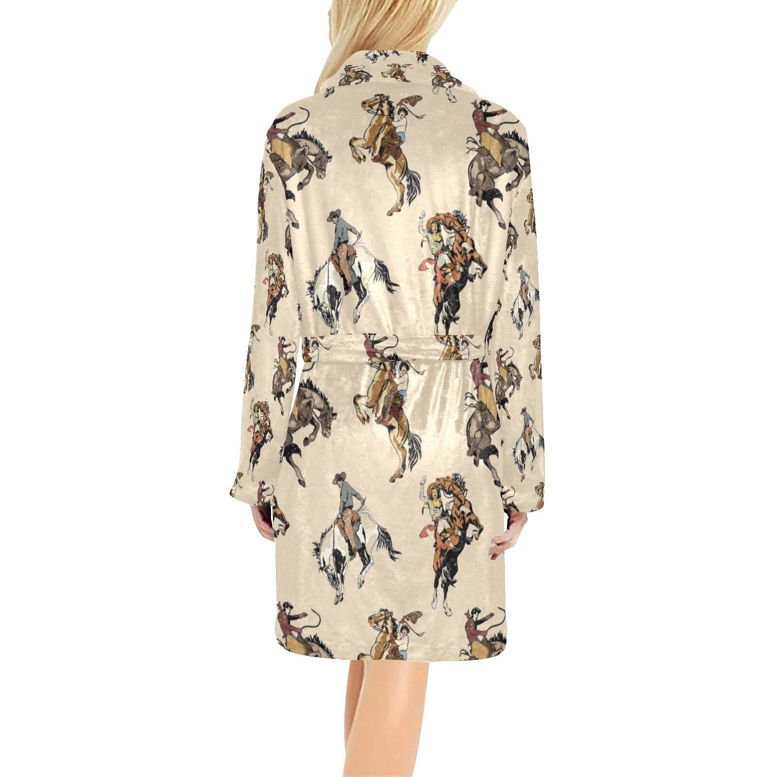 BAHA RANCH WESTERN WEAR - Wholesale Robe - Women's - Vintage Cowgirl Women's Bath Robe5