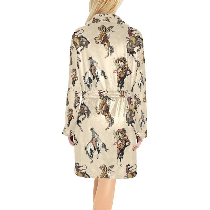 BAHA RANCH WESTERN WEAR - Wholesale Robe - Women's - Vintage Cowgirl Women's Bath Robe5