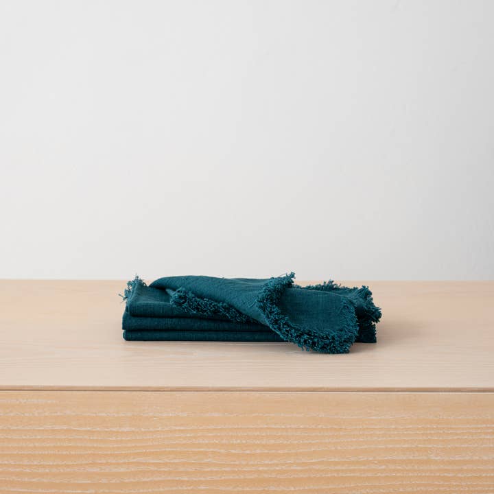 LinenMe - Wholesale Dinner & Cloth Napkin - Hand-Made Linen Napkin Terra Fringe Various 30 Colors21