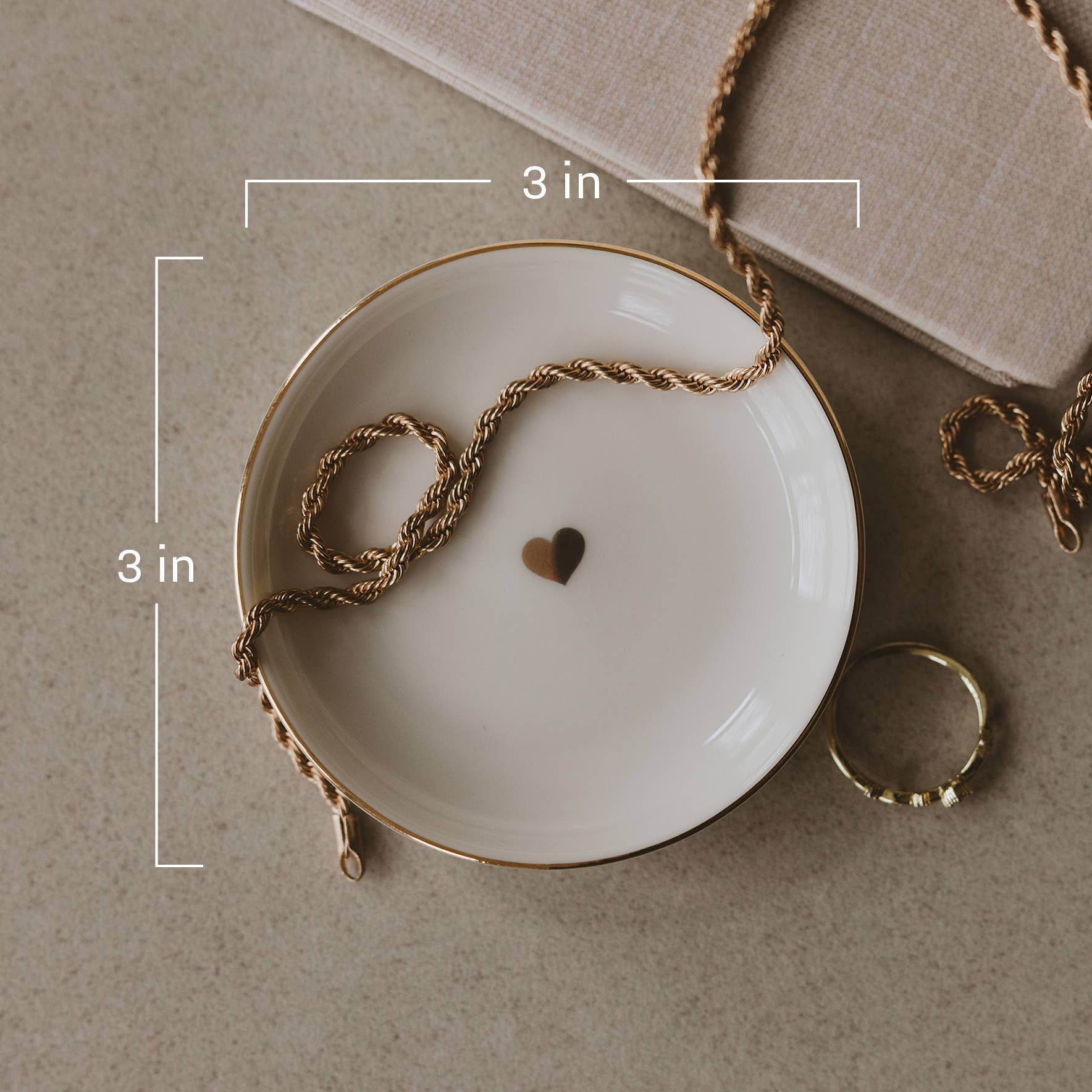 Sweet Water Decor - Wholesale Jewellery dish - Gold Heart Jewelry Dish - Home Decor & Gifts4