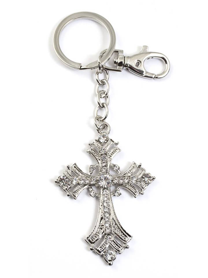 Crystal Cross Purse Jewelry/Key Chain for wholesale by Value Arts