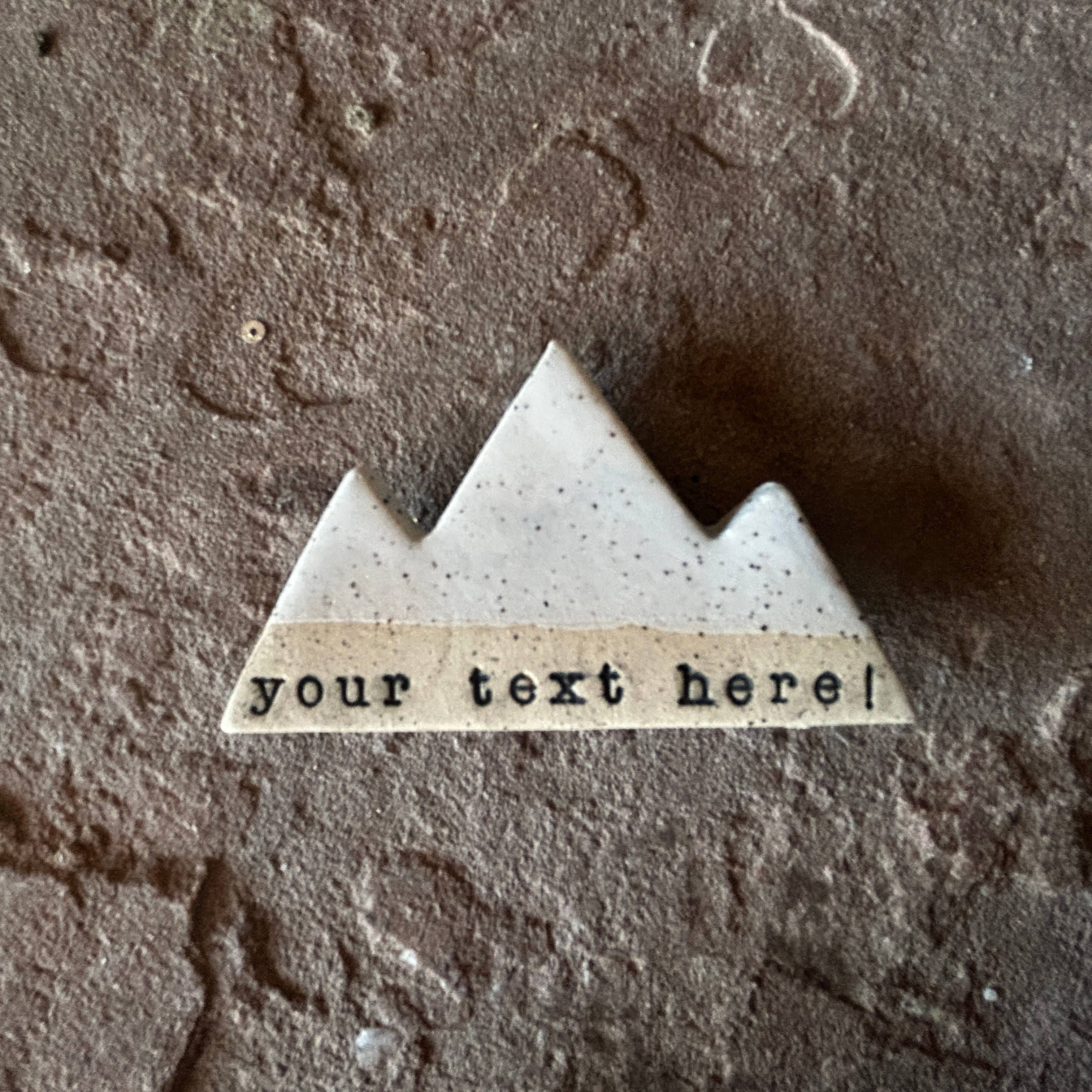 Mountain Bound Pottery - Wholesale Magnet - Customizable Mountain Magnet- MADE TO ORDER26