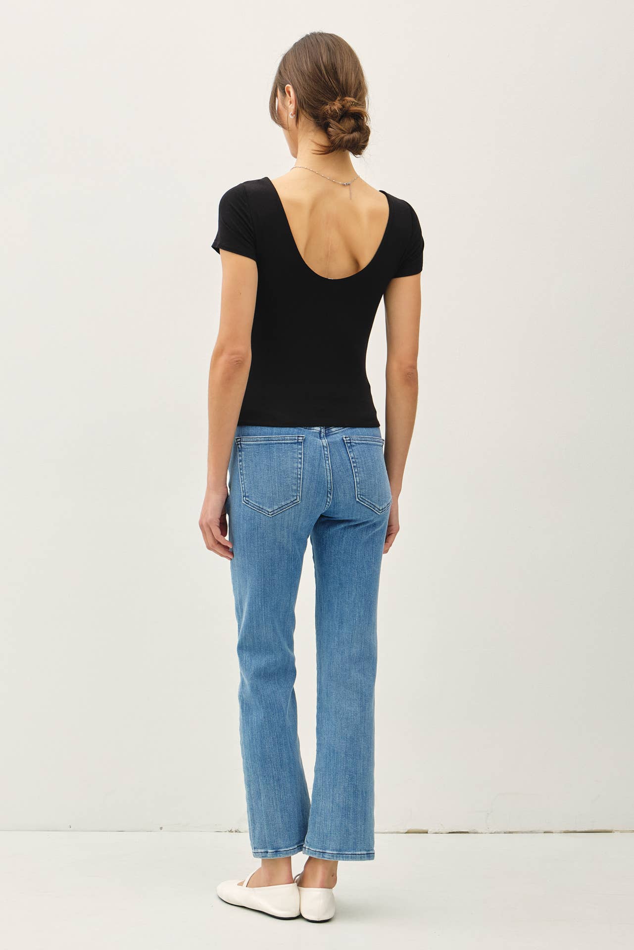 Be Cool - Wholesale T-Shirt - Women's - [SOFT CORE] BASIC DOUBLE LINED SCOOP NECK CAP SLEEVE TOP 15