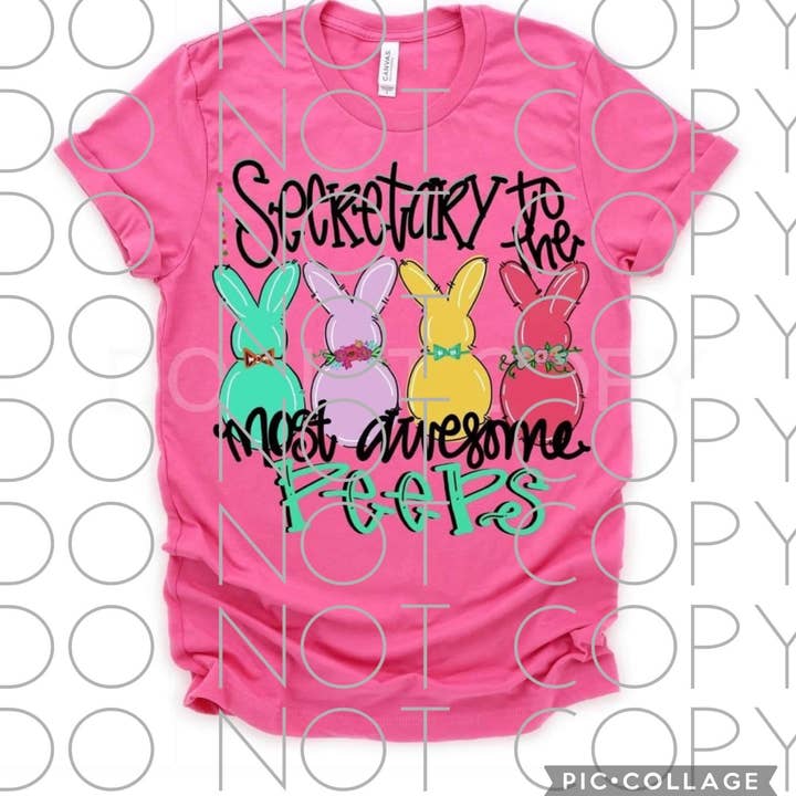 Secrétaire Pâques Couleur Pleine (Adulte) pour la vente par Heat Transfer Hub