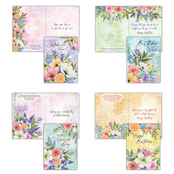 Religious Birthday Cards- Garden Breeze | 12 Cards for wholesale by Crown Point Graphics