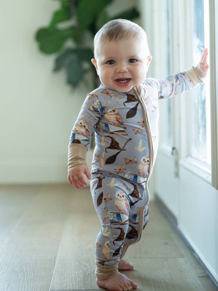 Riley & Rett - Wholesale Sleepsuit - Baby - Yer A Wizard Convertible Zippee