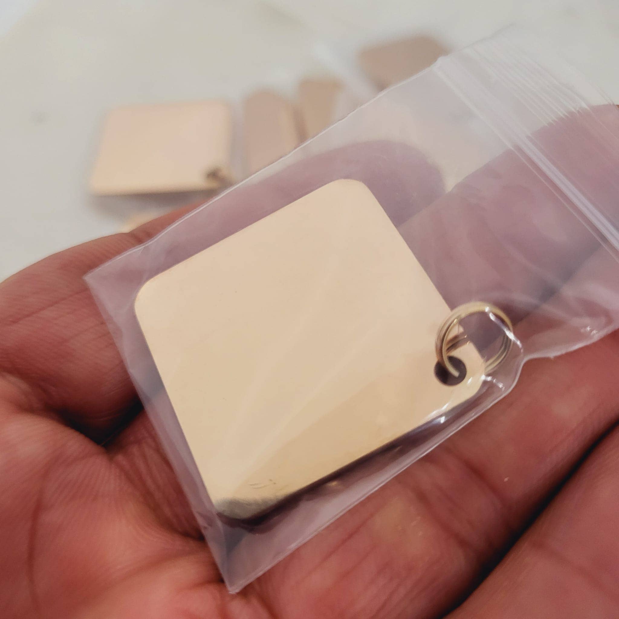 SoulfulMemory - Wholesale Craft Supplies - Wholesale laser engraving Square shape Metal Blanks0