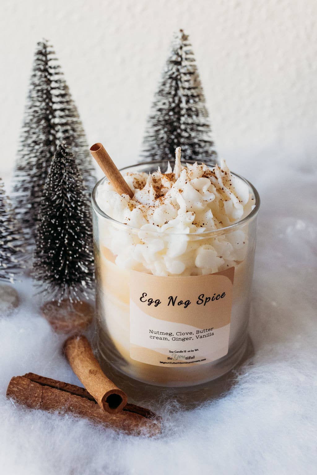 BeYOUtiful Bath* Body * Burn - Wholesale Jar/Filled Candle - Egg Nog Spice Dessert Candle1