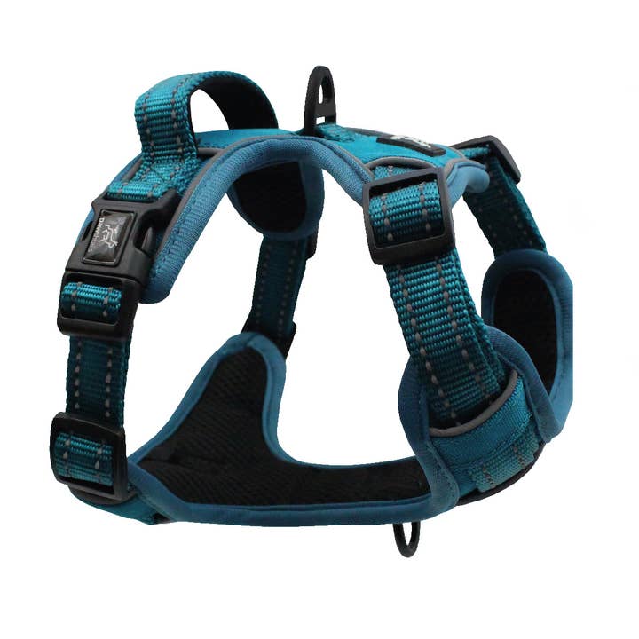 Pawshtails - Wholesale Pet Harness - Dog - Teal Anti-Pull Dog Harness
