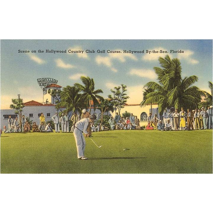 Magnet FL-762 Campo da Golf, Hollywood, Florida per la vendita all'ingrosso da parte di Found Image Press