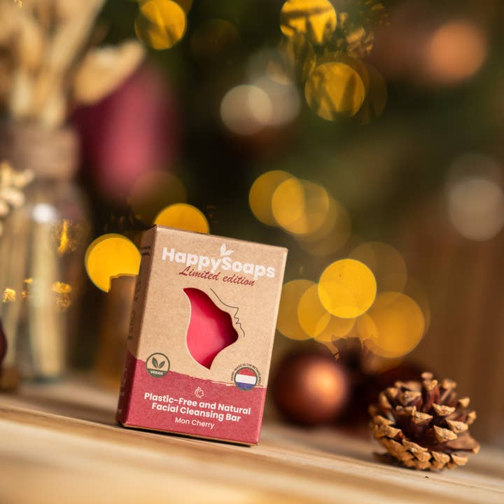 Limited Edition Facial Cleanser Bar - Mon Cherry for wholesale by HappySoaps