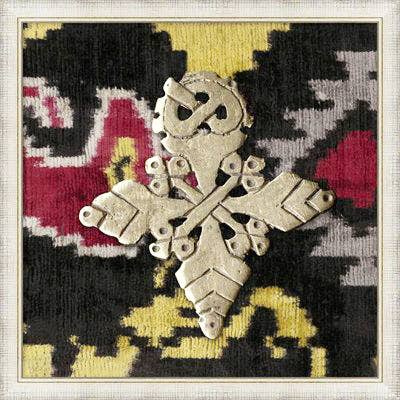 Deseta Design - Wholesale Scarf - Women's - Quatrefoil Meskel (Cross) Ethiopian Pattern Silk Scarf6