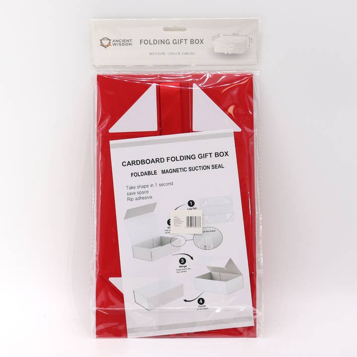 AW Artisan - Wholesale Gift Box - Gift Box with Bow - 20x18.2x8cm - Red1