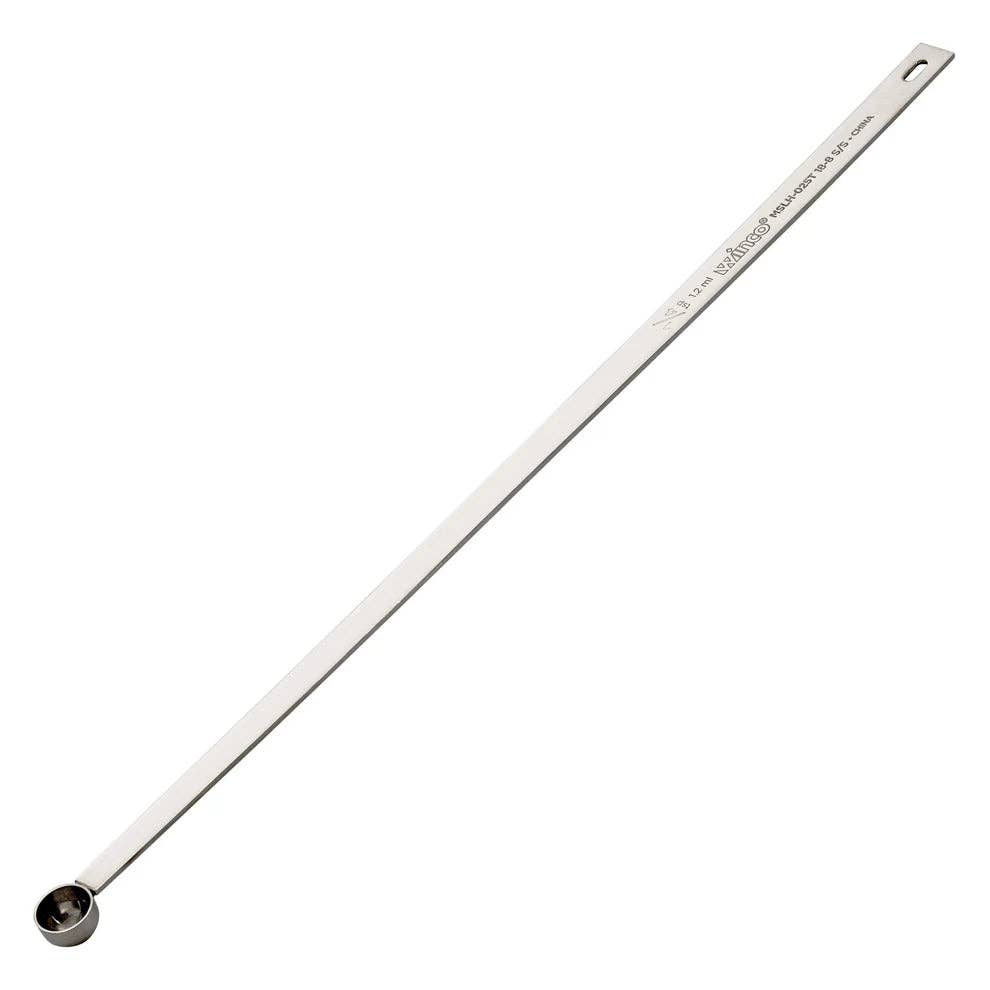 EcoQuality - Vendita all'ingrosso Cucchiaio misurino - MSLH-025T - 5P, 1/4 cucchiaino–2 cucchiai 18/8 SS cucchiai dosatori a manico lungo3