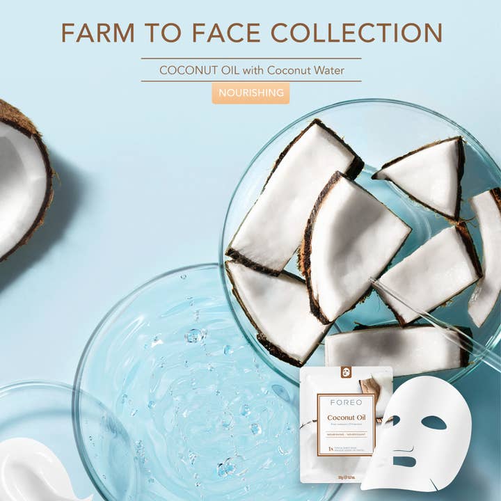 Foreo - Wholesale Skincare Face Mask - Farm To Face Sheet Mask Coconut Oil 3 Pack