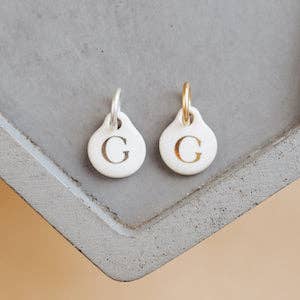 Bel Kai - Wholesale Individual Charm/Pendant - Ceramic Initial Charm33