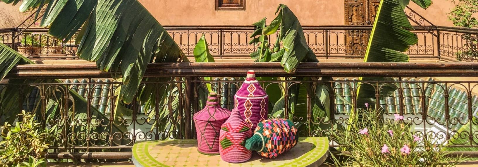 SOUK in the CITY - Wholesale Basket - Set of 5 Berber Baskets (fixed color mixes)20