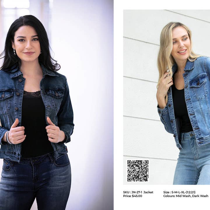 Alex Jacke in Bambusoptik für den Großhandel von Orange Fashion Village