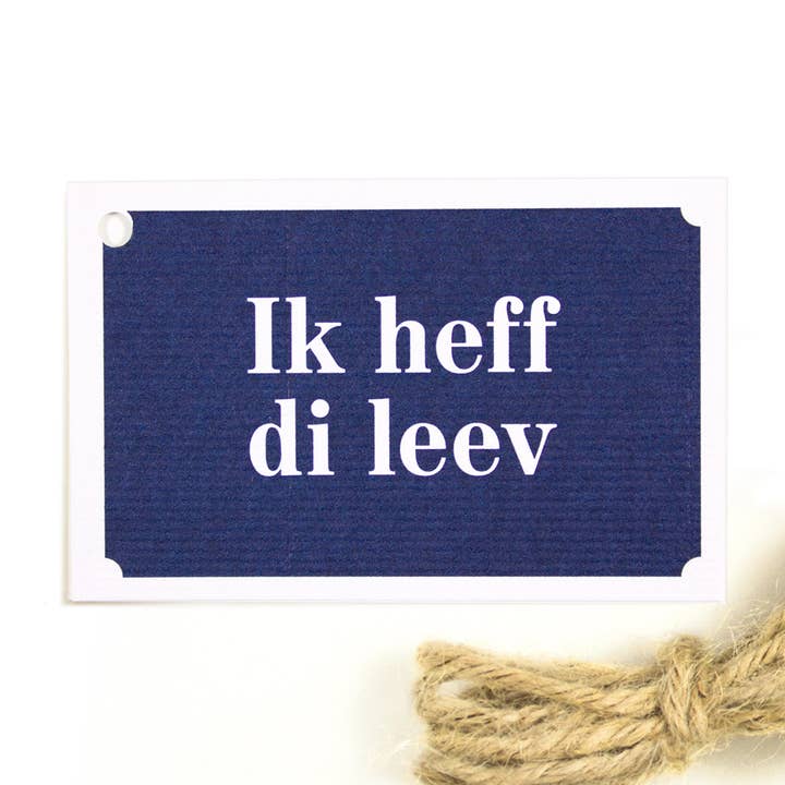 Maritime Gift Tag - I love you for wholesale by Bow & Hummingbird