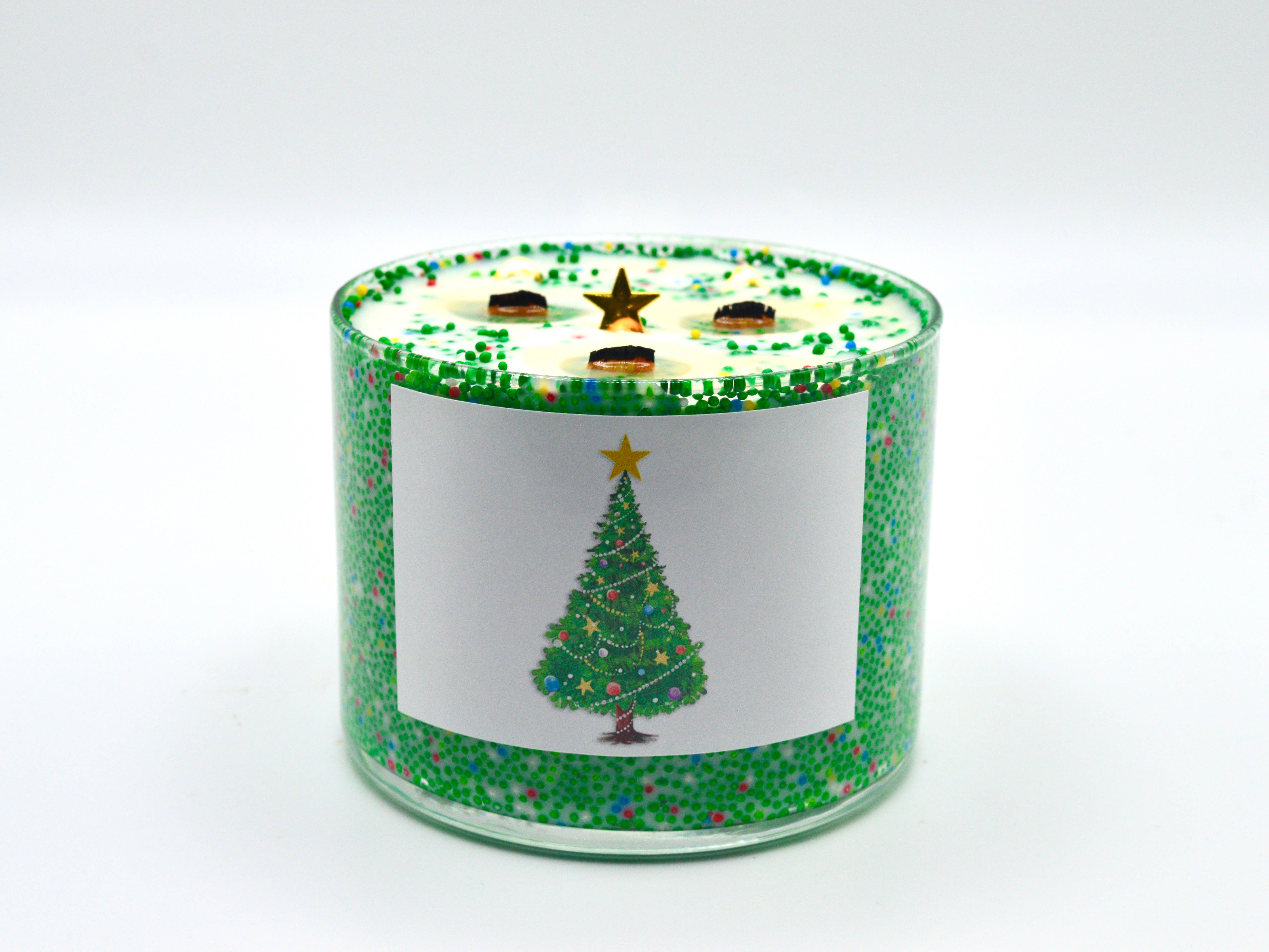 Continue Good - Wholesale Jar/Filled Candle - 3 Wick Christmas Tree - 15 oz Soy Candle2