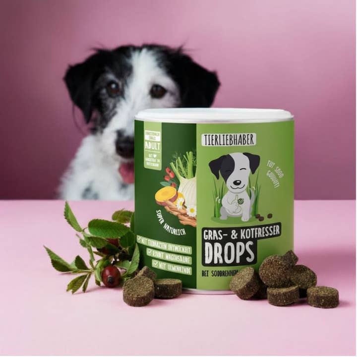 Gras- & Kotfresser Drops - Ergänzungs-Snack für Hunde für den Großhandel von Animagus GmbH