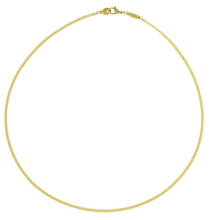 Tyndt 18k guld rustfrit stål kæde halskæde for engroshandel hos MHART