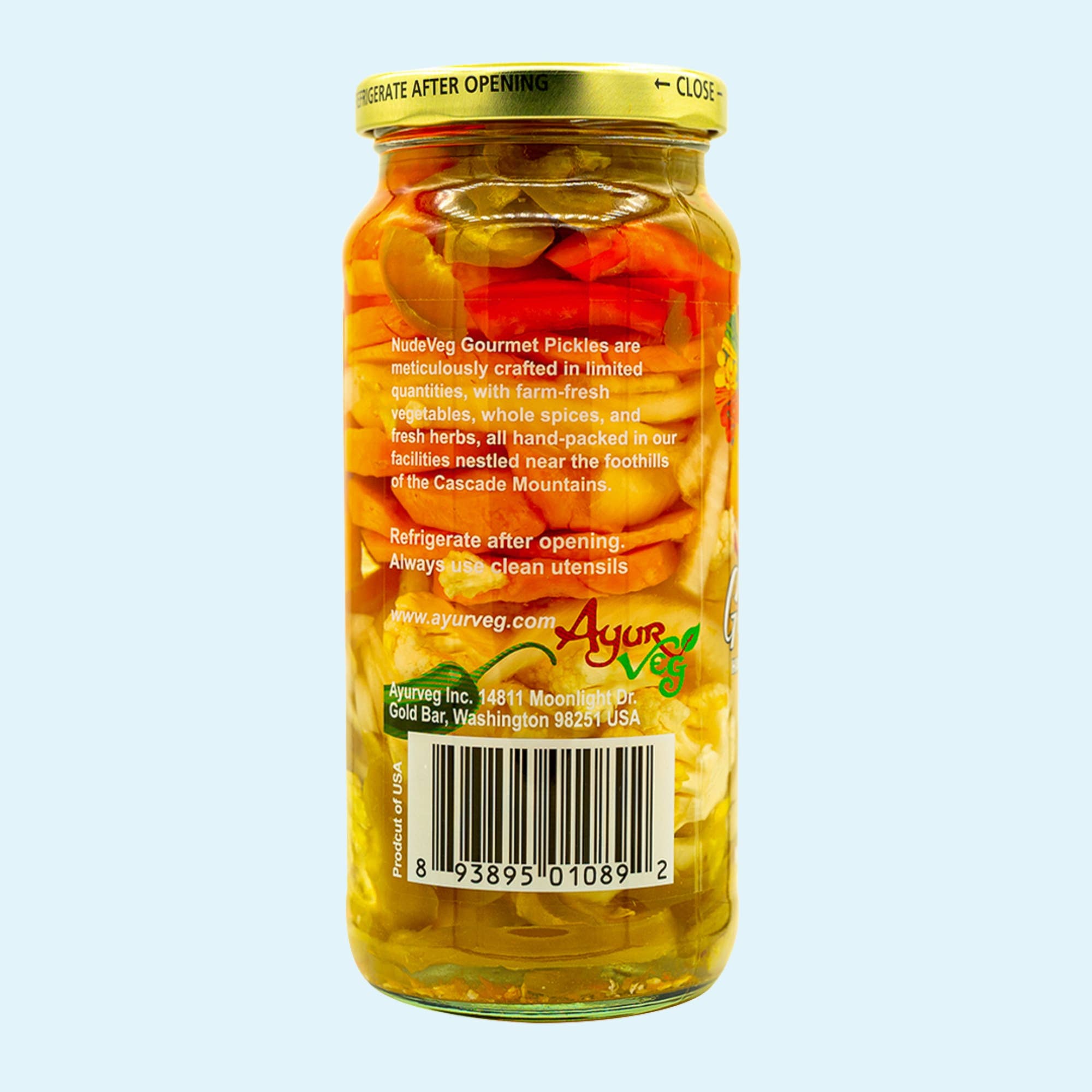 Ayurveg | NudeVeg Pickles - Wholesale Pickled Vegetables - Pickled Giardiniera | Farm Fresh Mixed Vegetables | 16oz2